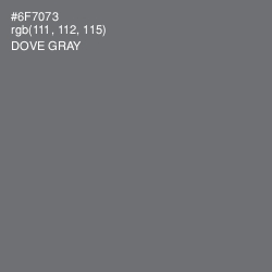 #6F7073 - Dove Gray Color Image